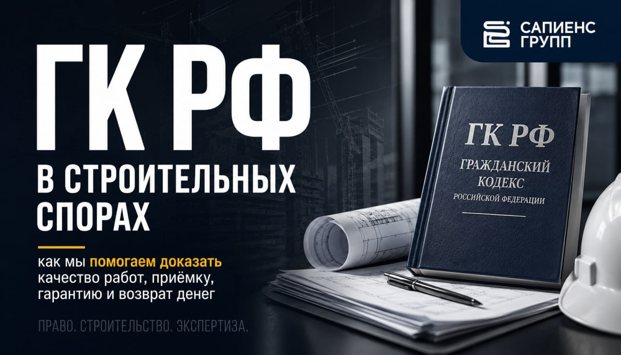 ГК РФ в строительных спорах как мы помогаем доказать качество работ, приёмку, гарантию и возврат денег