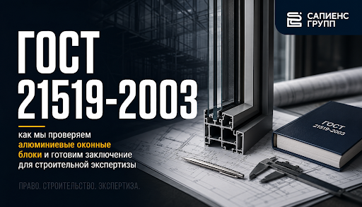 ГОСТ 21519-2003: как мы проверяем алюминиевые оконные блоки и готовим заключение для строительной экспертизы