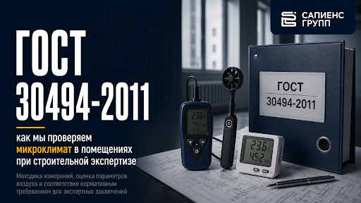 ГОСТ 30494-2011: как мы проверяем микроклимат в помещениях при строительной экспертизе