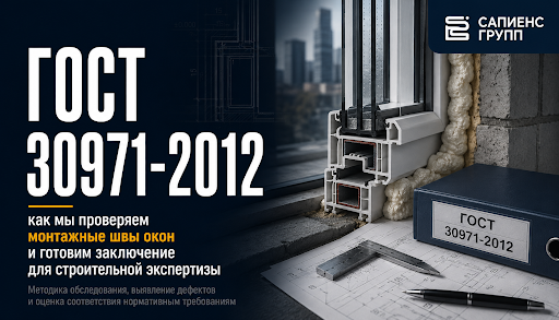 ГОСТ 30971-2012: как мы проверяем монтажные швы окон и готовим заключение для строительной экспертизы