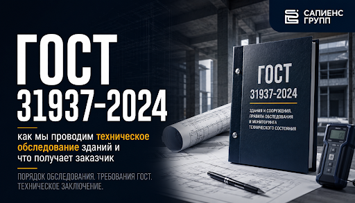 ГОСТ 31937-2024: как мы проводим техническое обследование зданий и что получает заказчик