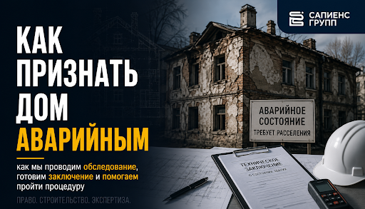 Как признать дом аварийным, как мы проводим обследование, готовим заключение и помогаем пройти процедуру
