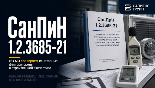 СанПиН 1.2.3685-21: как мы проверяем санитарные факторы среды в строительной экспертизе