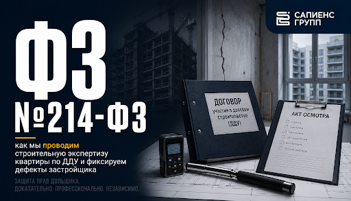 ФЗ №214-ФЗ как мы проводим строительную экспертизу квартиры по ДДУ и фиксируем дефекты застройщика