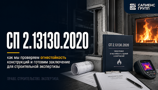 СП 2.13130.2020 как мы проверяем огнестойкость конструкций и готовим заключение для строительной экспертизы
