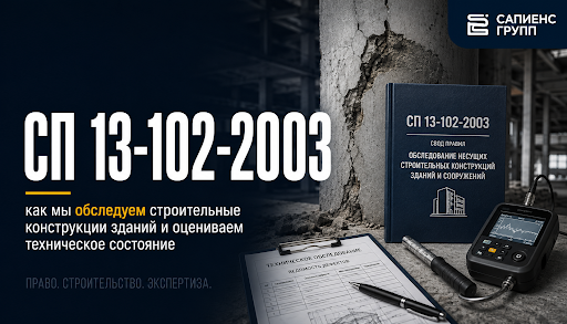 СП 13-102-2003 как мы обследуем строительные конструкции зданий и оцениваем техническое состояние